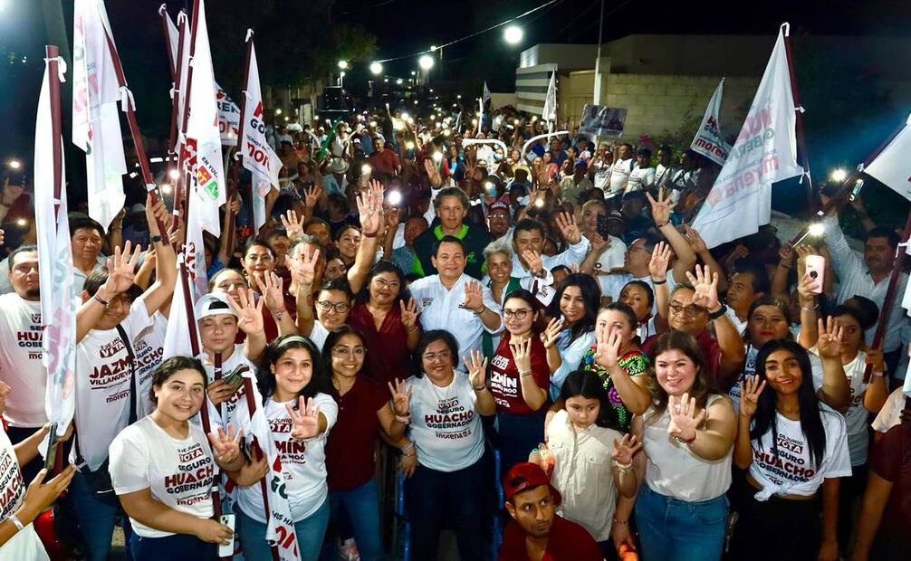 Candidato de Morena, PVEM y PT, Joaquín Díaz Mena, afirmó que creará la Universidad Virtual en Yucatán.- foto Especial