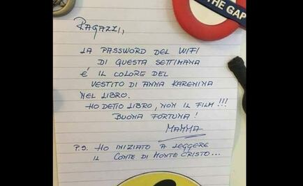 Mamá esconde la clave del Wifi en "Anna Karenina"