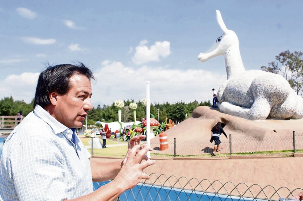 Carsolio trabajó en Puebla una serie de esculturas vivenciales (OMAR CONTRERAS. EL UNIVERSAL)