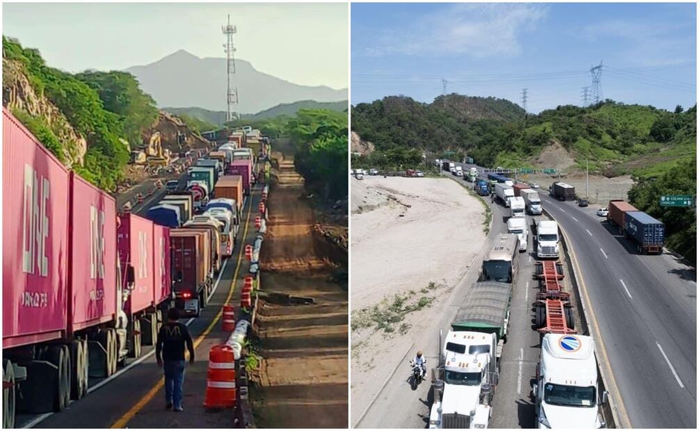 Fallas en Puerto de Manzanillo provocan caos vial y filas kilométricas. Foto: Especial