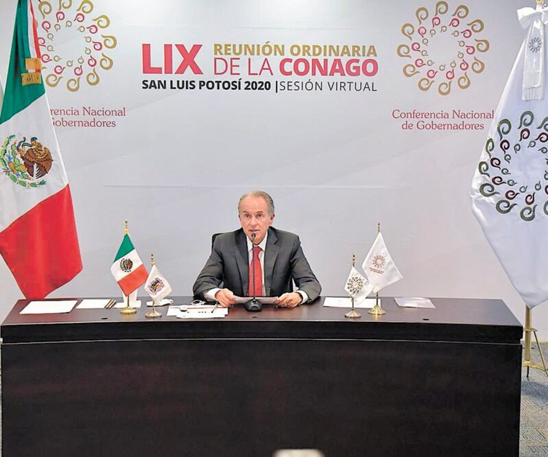 Al asumir la presidencia de la Conago, el gobernador Juan Manuel Carreras destacó la importancia de actualizar el sistema de coordinación fiscal, con el fin de robustecer las finanzas públicas en el marco de la emergencia sanitaria. Foto: Especial