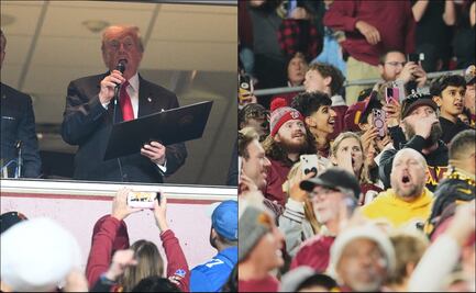 NFL: Donald Trump es abucheado en el partido de NFL entre Commanders y Lions en Washington