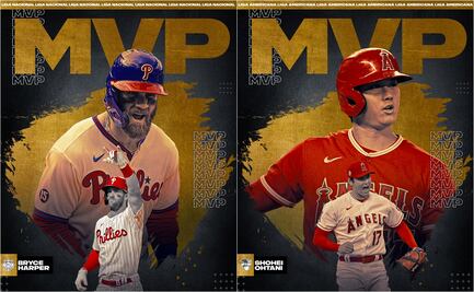 Shohei Ohtani y Bryce Harper, los MVP's de la temporada de Grandes Ligas