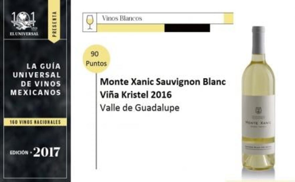 Guía Universal de vinos: Monte Xanic Sauvignon Blanc Viña Kristel