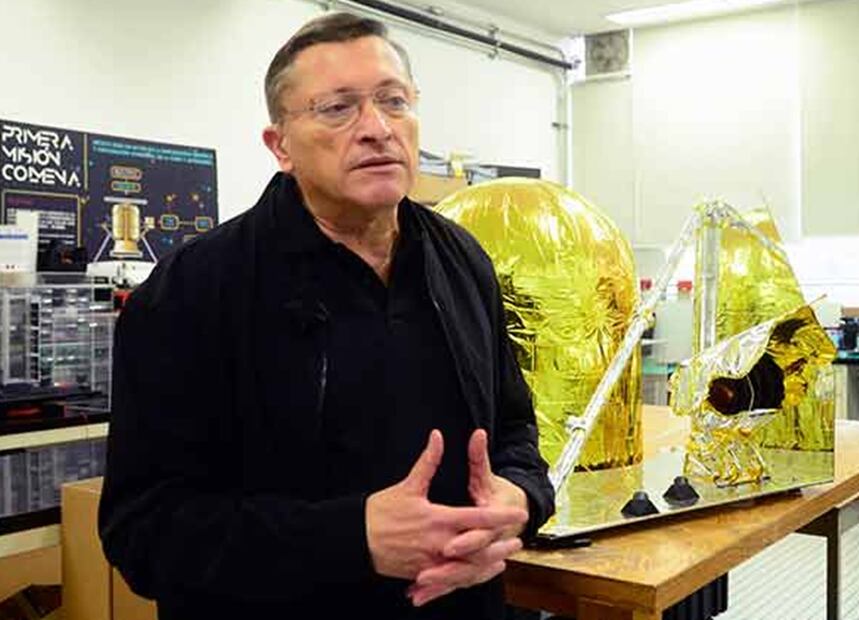 El investigador de la UNAM, Gustavo Medina Tanco, es el responsable de la Misión Colmena.
Foto: DGCS UNAM