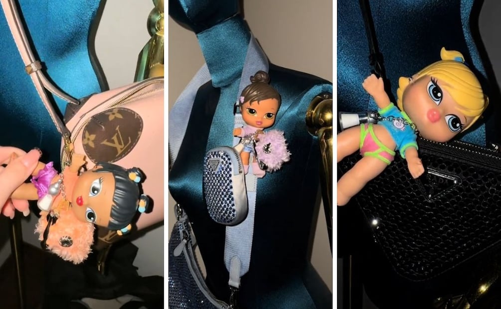 Las Bratz Babyz se están usando en bolsos de todos los estilos. Foto: TikTok @amelynodal