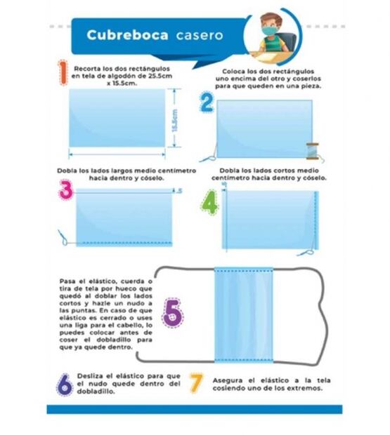 Regreso a clases 2021| Cómo hacer tu cubrebocas casero