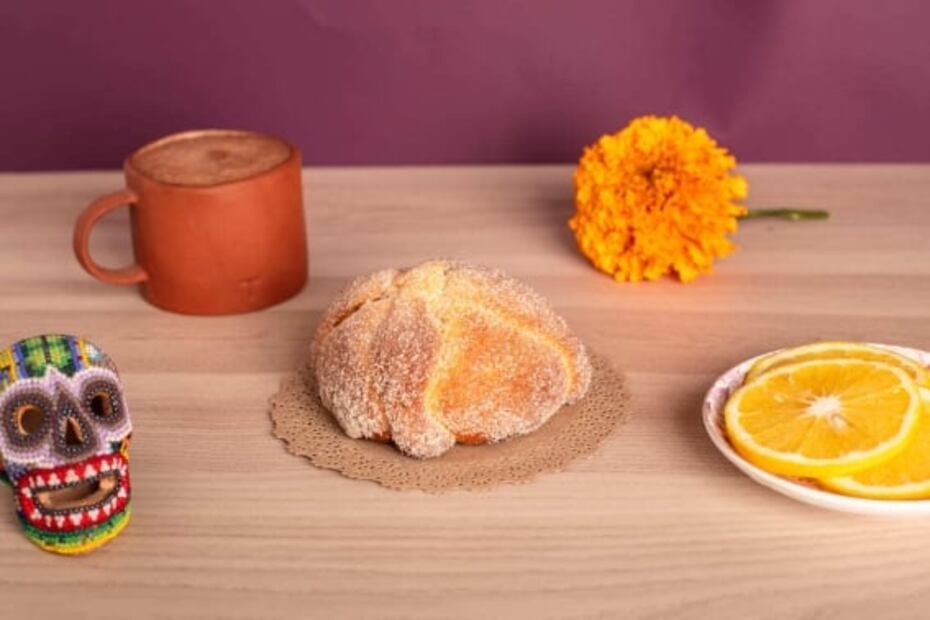 Este pan de muerto está inspirado en las tradiciones oaxaqueñas
