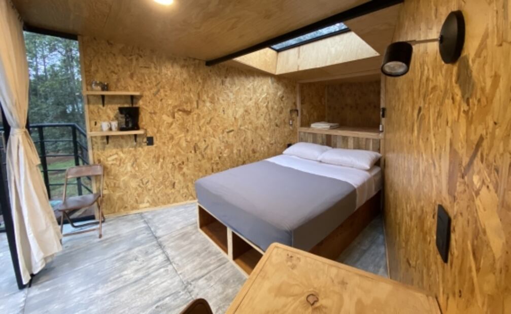 El glamping de Hidalgo con casas del árbol en el bosque