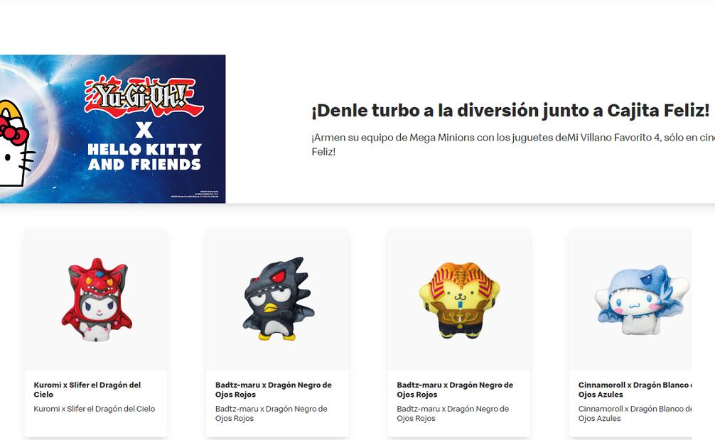 McDonald's lanza colección de "Hello Kitty x Yu-Gi-Oh!". Foto: McDonald's