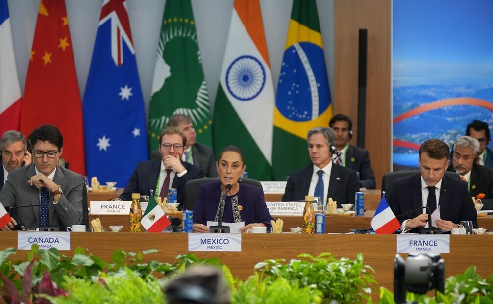 La presidenta Claudia Sheinbaum Pardo en la Cumbre de Líderes del G20. Foto: Presidencia