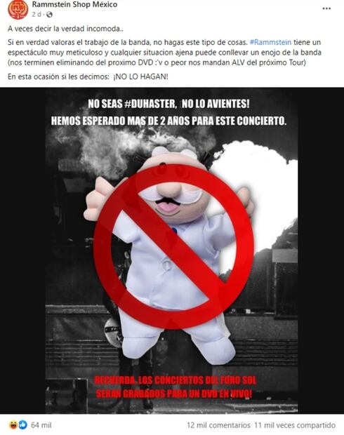 Fans de Rammstein en México piden en redes no lanzar peluches de Dr. Simi en su concierto