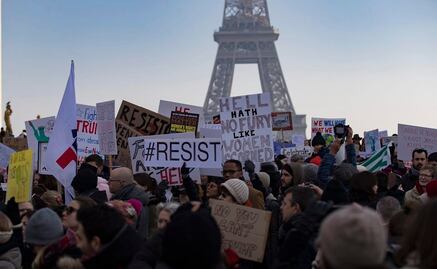 Miles protestan en el mundo contra Trump
