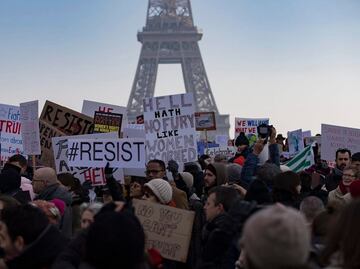 Miles protestan en el mundo contra Trump