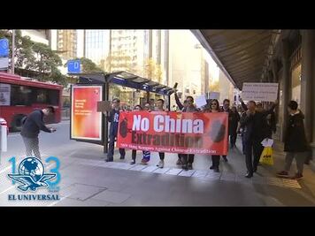 "No a la extradición a China": miles protestan en Hong Kong contra polémica ley
