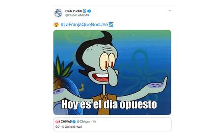 El Puebla se burla por derrota de Chivas en la Copa por México 