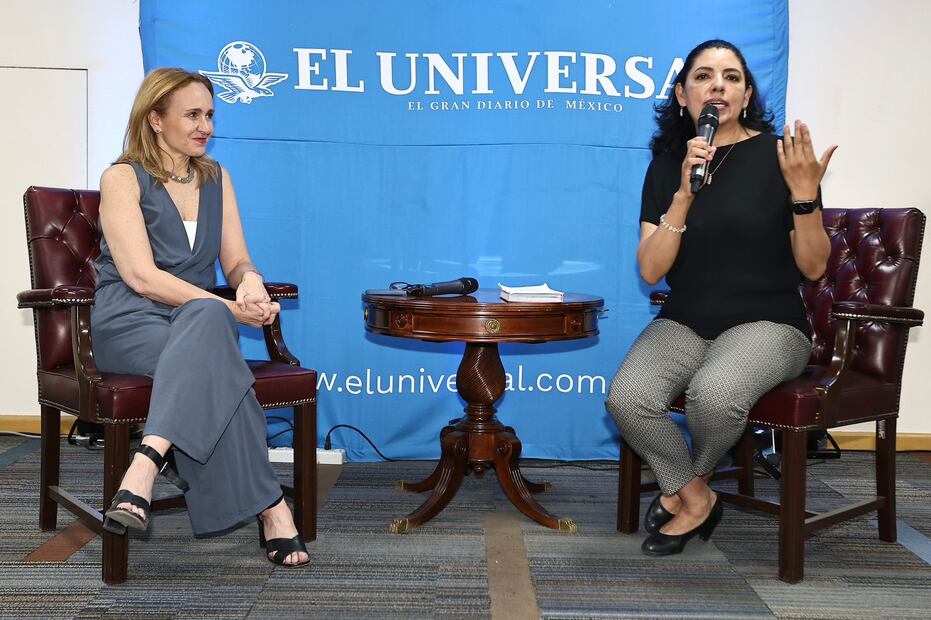 Durante el evento en el Gran Diario de México, Valeria Moy señaló que la incertidumbre puede estar detrás de una baja en la inversión local. Foto: Berenice Fregoso.