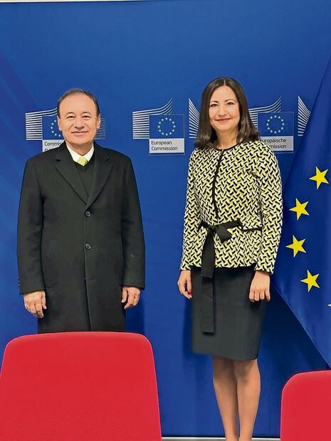 Alfonso Durazo ha sido criticado por sus viajes al extranjero; en octubre de 2023 fue a Bélgica y hace unos días estuvo en Davos, Suiza. Foto: Especial