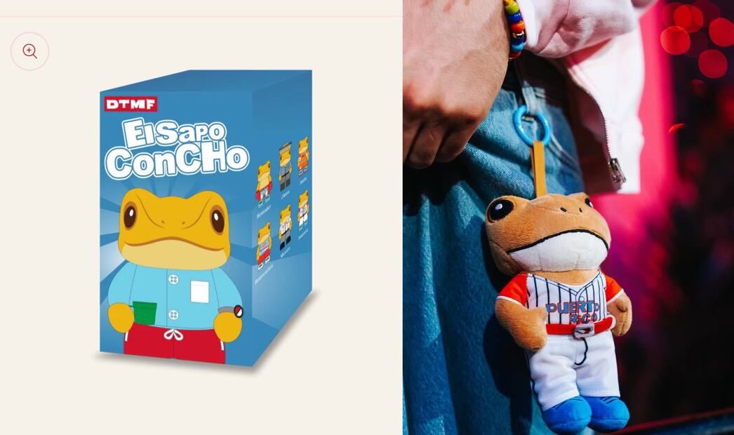 El Sapo Concho es un  llavero inspirado en la especie endémica de Puerto Rico. Foto: X @SapoConchito / @BBPRTV