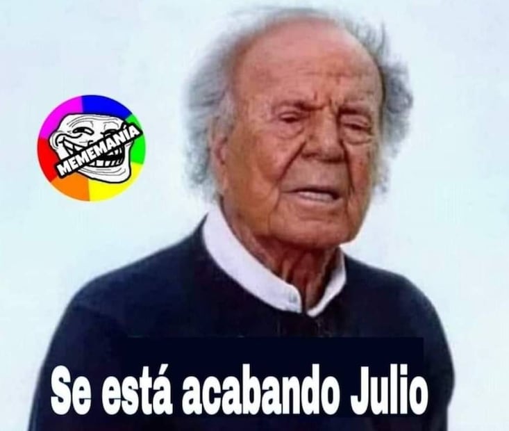 Julio Iglesias, en los memes del final del mes de julio.