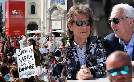 Activistas empiezan a desalojar la alfombra roja de Venecia