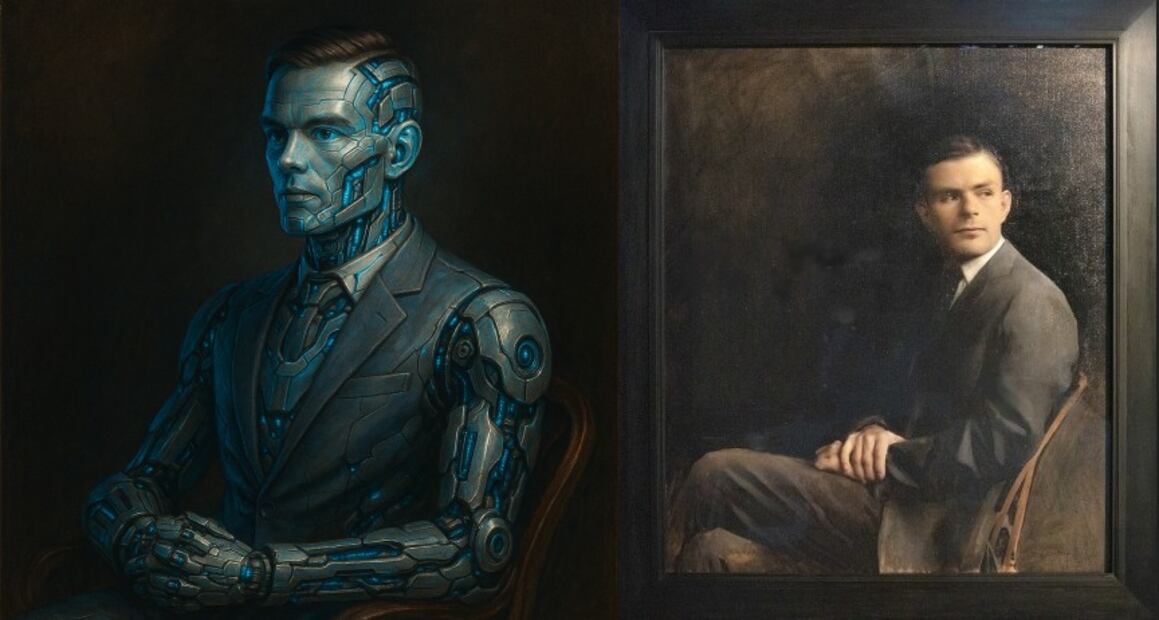 Jordan Sokol (Jersey City, NJ). Retrato de Alan Turing, graduado de Princeton y considerado padre de la informática moderna./ Princeton