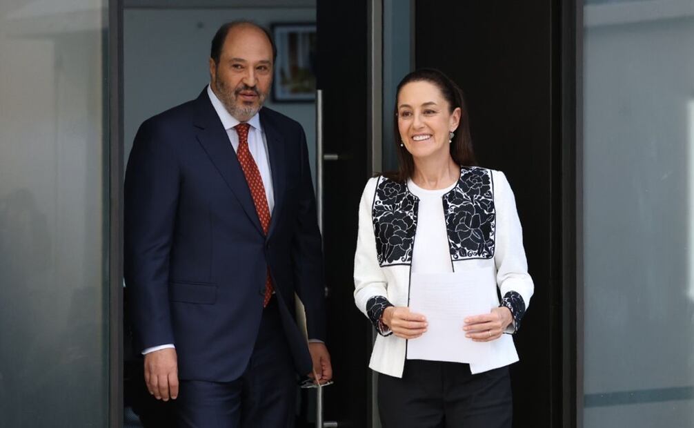 Claudia Sheinbaum y Lázaro Cárdenas Batel. Foto: Diego Simón / EL UNIVERSAL