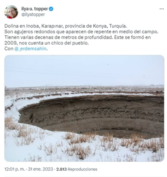 ¿Por qué se forman "extraños" cráteres en Turquía?