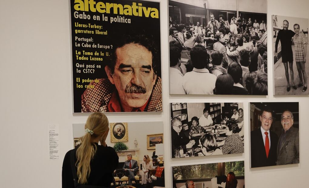 Aspectos de la exhibición "Todo se sabe: el cuento de la creación de Gabo". Foto: EFE.