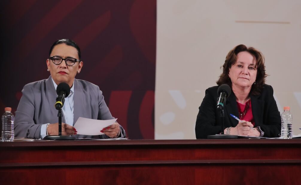 Rosa Icela Rodríguez y Sara Irene Herrerías Guerra. Foto: Fernanda Rojas/ EL UNIVERSAL