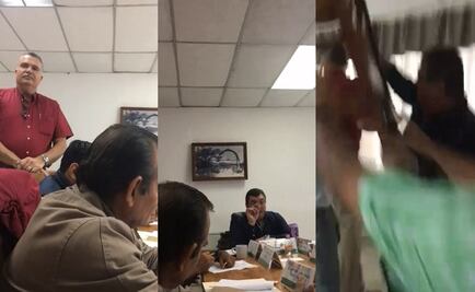 Reunión de cabildo en Tabasco termina en trifulca