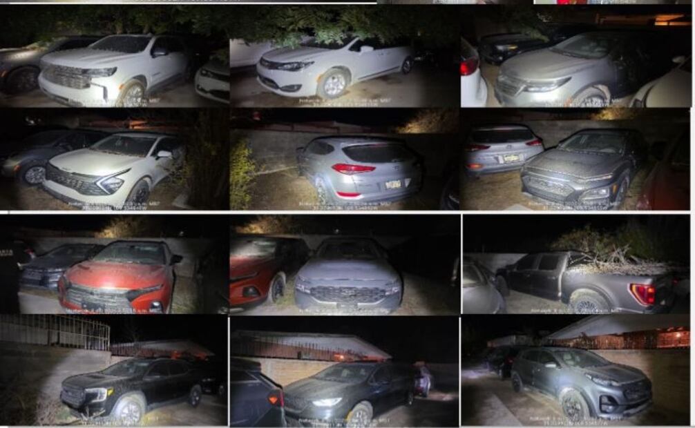 Autos robados por células criminales en Sonora (08/12/2025). Foto: Especial