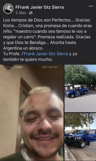 Cuánto cuesta la camioneta que Christian Nodal regaló a su maestro