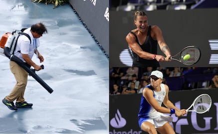 Lluvia arruina el día de las semifinales de las WTA Finals Cancún