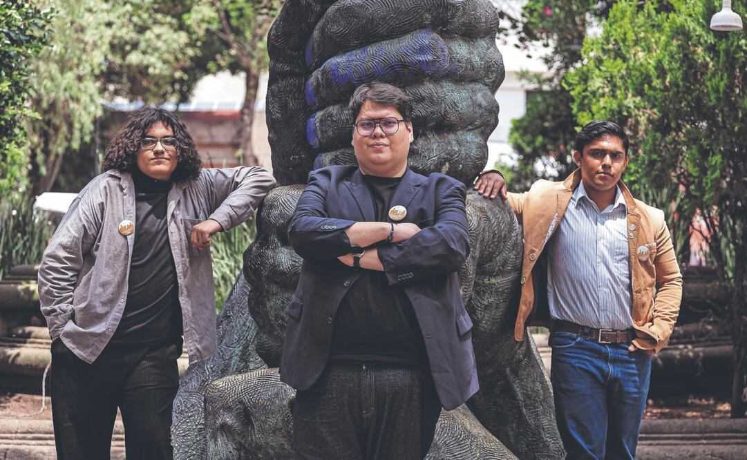 Áxel Garfias, Daniel Gallardo y David Valdez realizaron una ardua investigación que les tomó ocho años. Foto: de  Gabriel Pano. El Universal