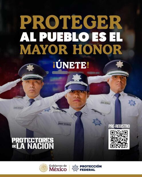 Servicio de Protección Federal lanza convocatoria para los servicios de Guardia y Custodia en el territorio nacional. Foto: SSPC