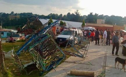 Al menos 6 niños resultan heridos tras desplome de castillo de fuegos pirotécnicos en Edomex; celebraban a la Virgen de Guadalupe