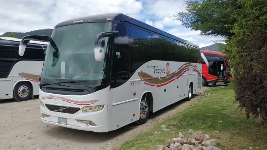 Autobús de "Transportes Vázquez". Foto: Especial