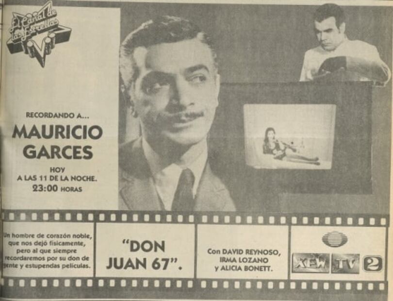 En la televisión le rindieron tributo a Mauricio Garcés. Hemeroteca EL UNIVERSAL.