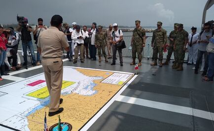 Realiza Marina ejercicios navales frente al puerto de Tuxpan, Veracruz