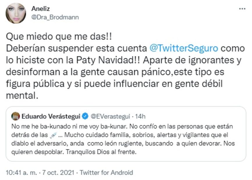 Verástegui desconfía de vacuna; asegura que son "del diablo" y lo tunden en redes