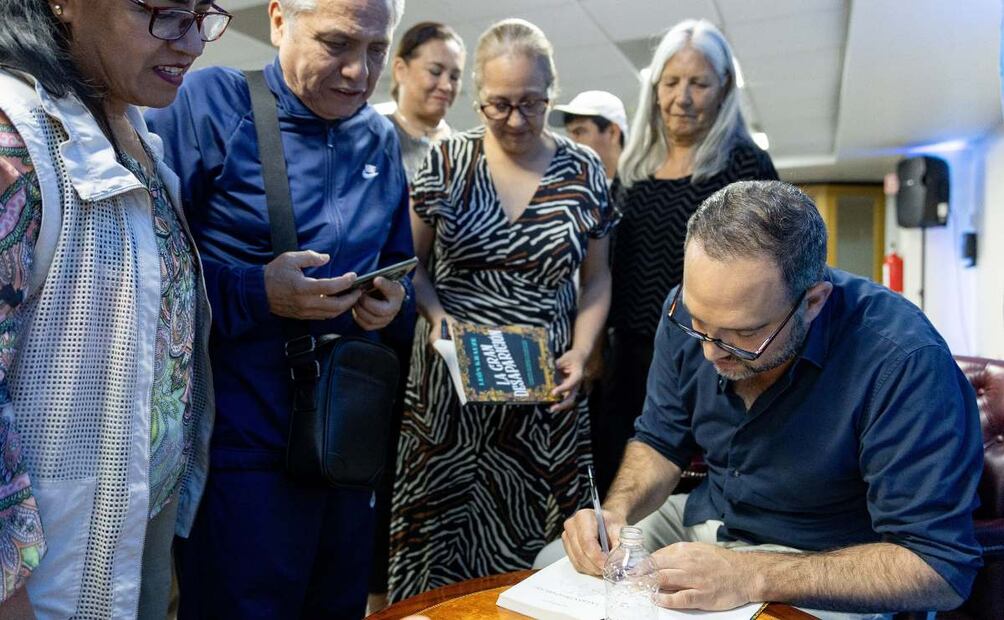 León Krauze compartió con decenas de suscriptores su novela "La gran desaparición".  |  Foto: Hugo Salvador.