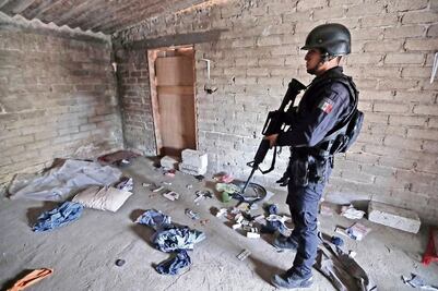 Armas y granadas escondía "El Bukanas"