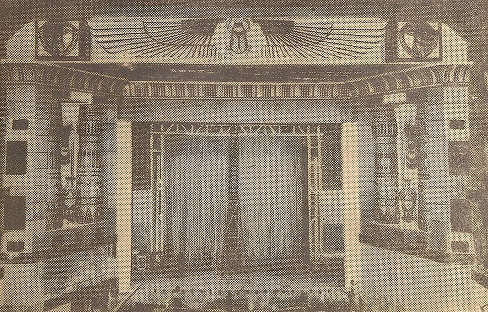 Las páginas de El Gran Diario de México dieron a conocer la entonces deslumbrante pantalla del "cine egipcio" de la capital mexicana. En su momento se le consideró "un coliseo digno de México y de la enorme legión de aficionados al Séptimo Arte" que lo harían su favorito. Hemeroteca EL UNIVERSAL.