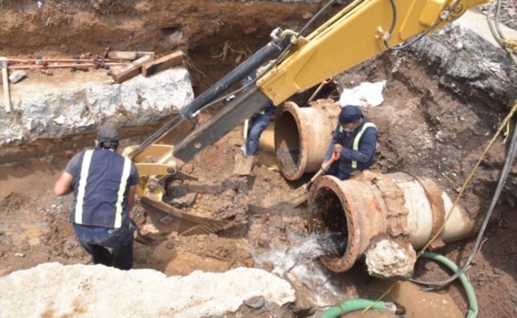 Restablecen suministro de agua potable en Edomex y CDMX, tras reparación de acueducto 