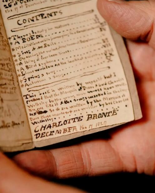 Así lucen los libros miniatura que las hermanas Brontë creaban para entretener a sus juguetes
