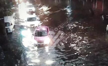 Vehículos varados, árboles caídos y casas inundadas, el saldo de la lluvia en CDMX