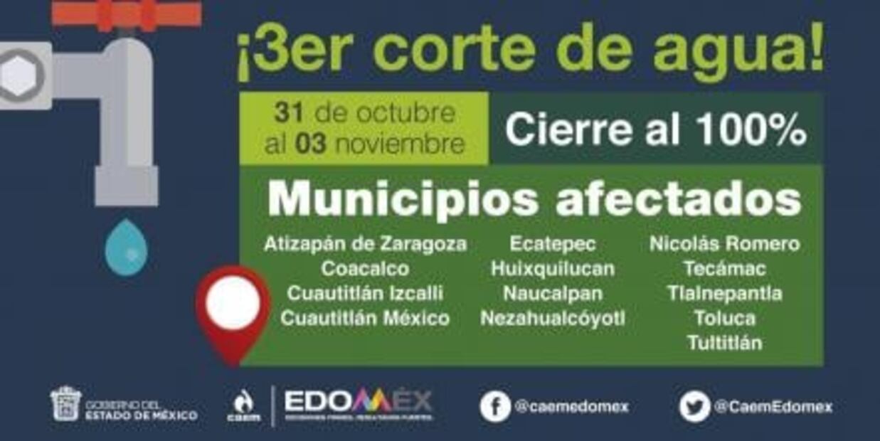 Lo que debes saber sobre el corte de agua en la CDMX y en Edomex 