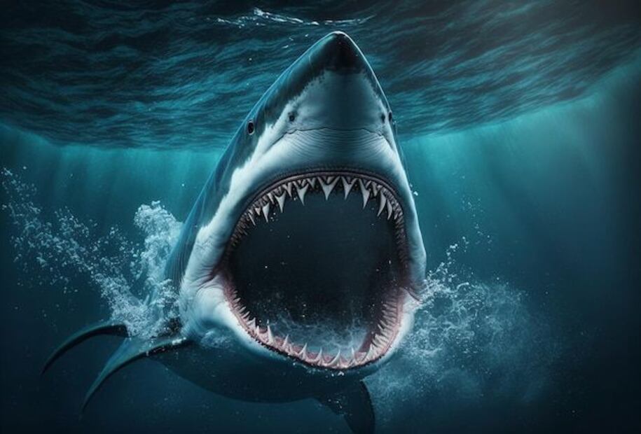 Los tiburones enfrentan numerosas amenazas que pueden acortar su vida. Fuente: Freepik.