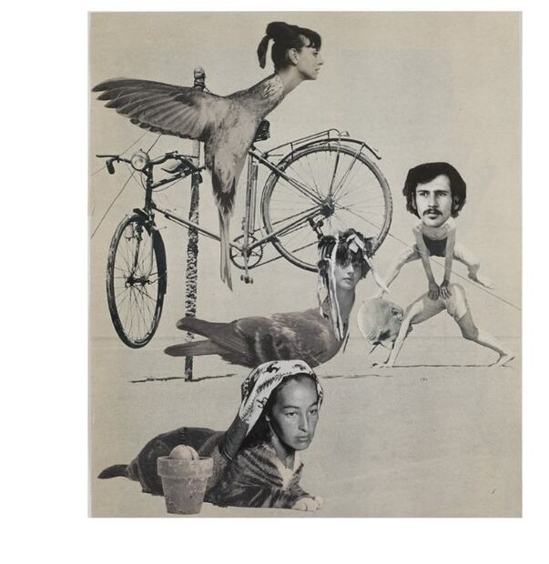 Collage realizado por Arnaldo Coen para el espectáculo Danza hebdomadaria.